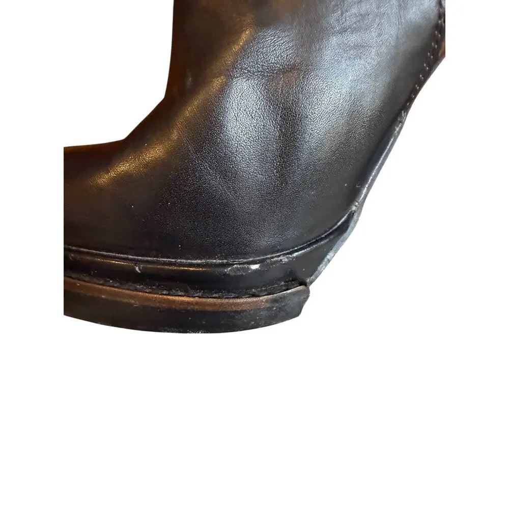 Aldo Faelora Pillow Walk Platform Heeled Ankle Boots Black Brown 6.5